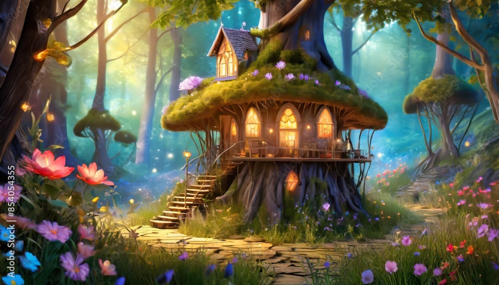 Obraz premium fairy tale house