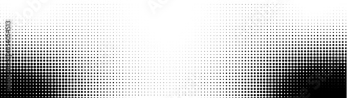 Wave halftone pattern. Halftone dots background. Vector