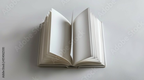 Book cover flipped on white backdrop