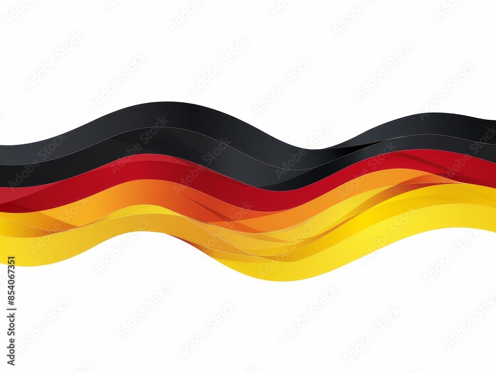Minimalistic clean design of Germany flag on white background for stock images Minimalistic clean design of Germany flag on white background for stock images