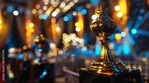 Photography awards ceremonies with trophies and certificates