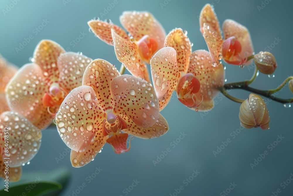 Orchid with Dew Drops Orchid with Dew Drops