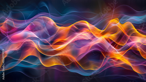 Wallpaper Mural Vibrant abstract waves of colorful light flowing seamlessly, creating a dynamic and energetic visual experience.
 Torontodigital.ca