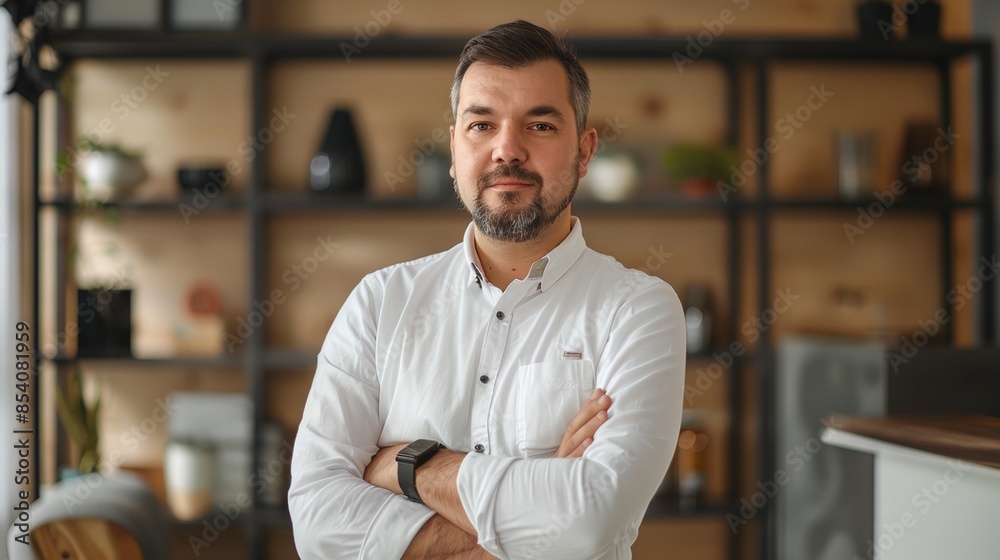 a man with a beard and a white shirt a man with a beard and a white shirt