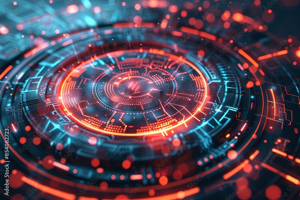 Futuristic core element with electronic circuit motion. modern conceptual hi tech, mechanical technology background for cyber security concept. Seamless loop. Futuristic core element with electronic circuit motion. modern conceptual hi tech, mechanical technology background for cyber security concept. Seamless loop.