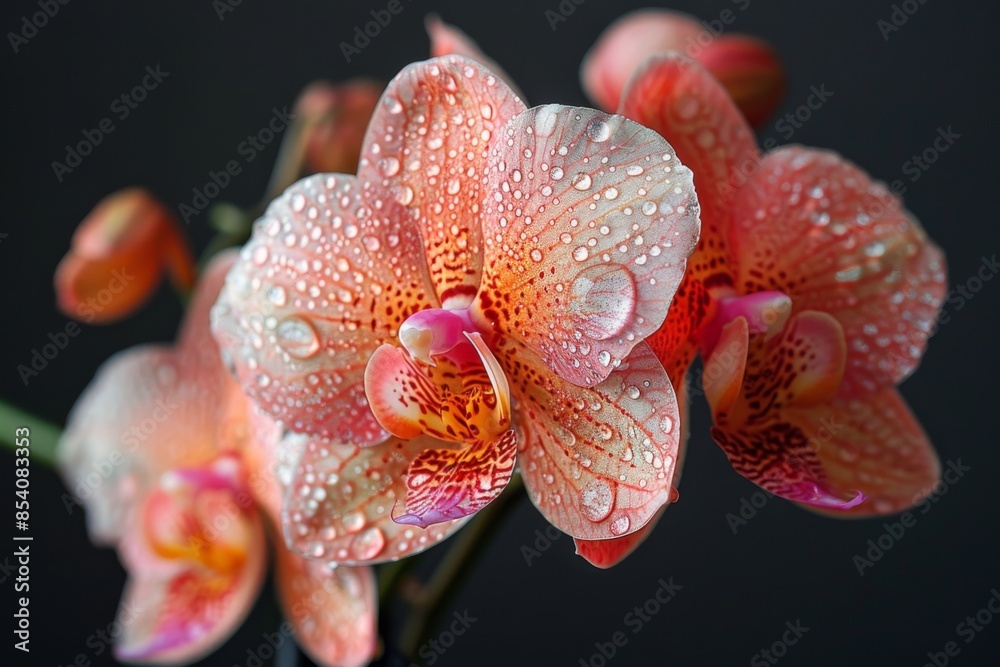 Orchid with Dew Drops Orchid with Dew Drops