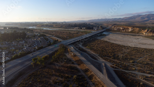 Картината върху платно Highway 101 and Santa Maria River, Santa Barbara County, California