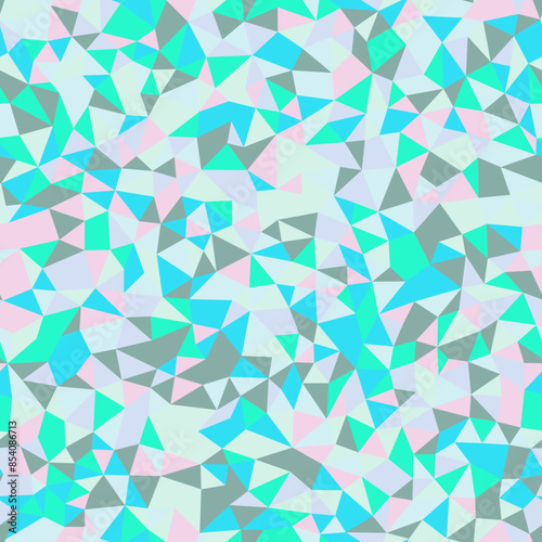 Triangles Background. Tiny triangles size. Repeatable pattern. Beautiful vector tiles. Cool Toned Harmonies. Seamless vector illustration.
