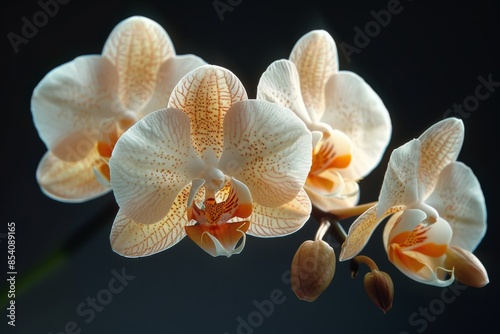 Delicate Orchid Blooms in Soft Light