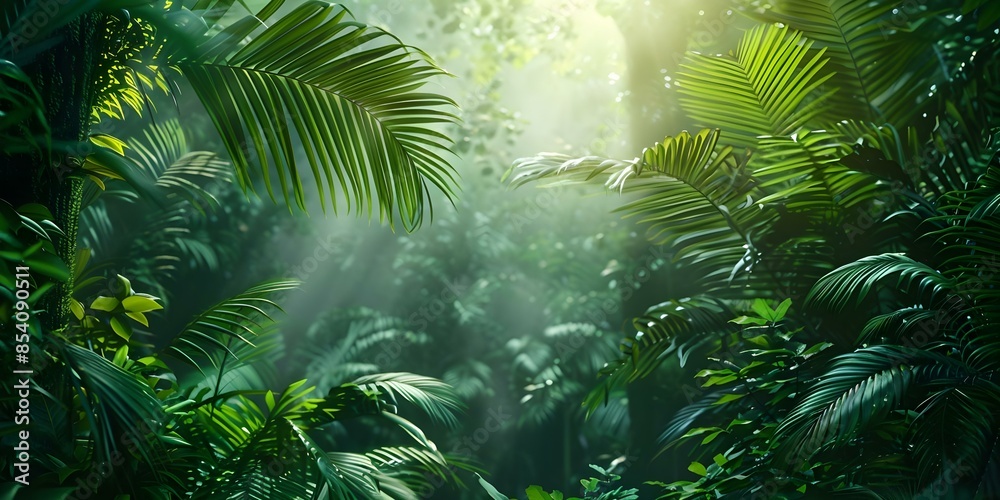 Amazon Rainforest Home to Rare Wildlife and Lush Greenery. Concept Amazon Rainforest, Rare Wildlife, Lush Greenery, Biodiversity, Conservation Amazon Rainforest Home to Rare Wildlife and Lush Greenery. Concept Amazon Rainforest, Rare Wildlife, Lush Greenery, Biodiversity, Conservation