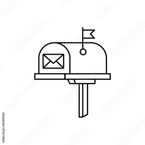 mailbox icon illustration