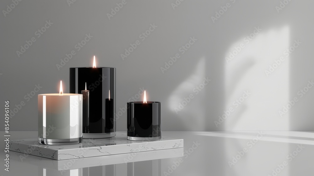 modernist charcoal grey only one candles and candlesticks minimalist style and chrome futuristic silhouette minimalist pose clean white background in clean studio lighting product photography 32k modernist charcoal grey only one candles and candlesticks minimalist style and chrome futuristic silhouette minimalist pose clean white background in clean studio lighting product photography 32k