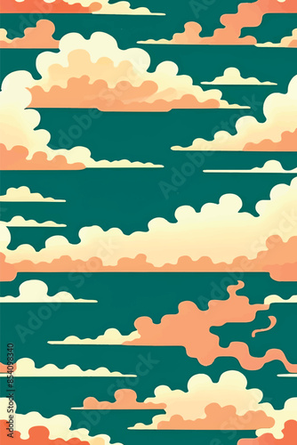 A collection of backgrounds with cloud patterns in a modern style. These vibrant and richly colored designs create unique and eye-catching compositions. Perfect for adding text and creating stylish vi