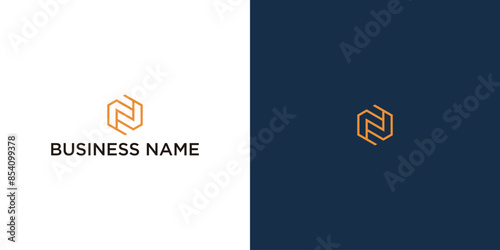 Custom N Initial Logo for Business Promotion