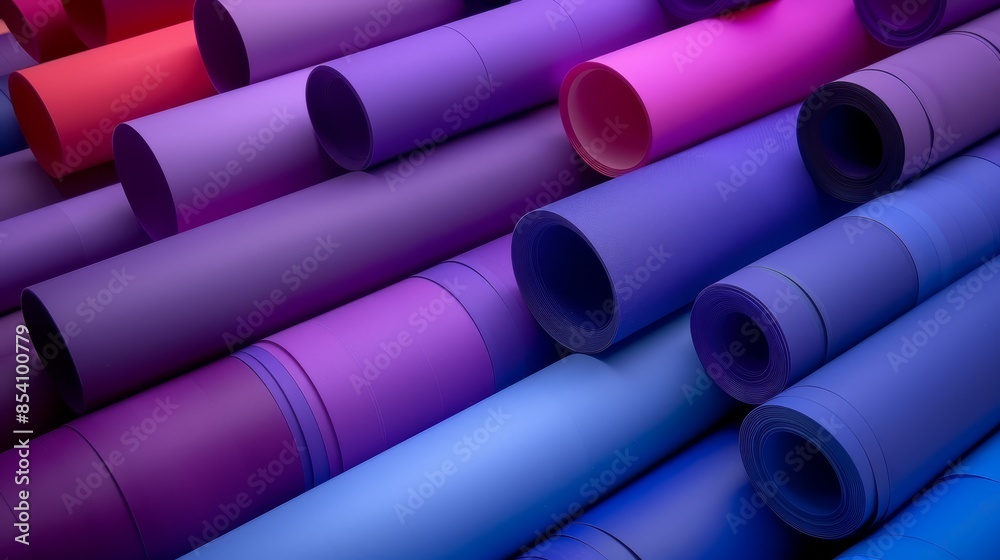 purple, blue, pink, and more purple stacked on top of one another purple, blue, pink, and more purple stacked on top of one another