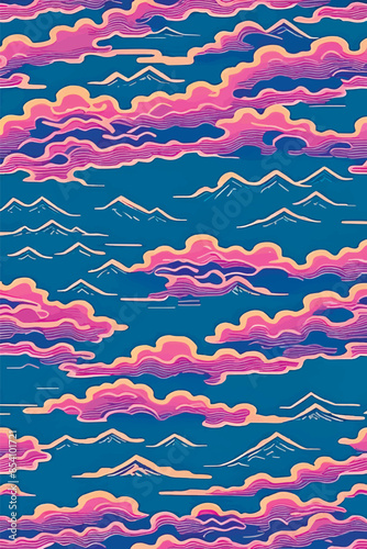 A collection of backgrounds with cloud patterns in a modern style. These vibrant and richly colored designs create unique and eye-catching compositions. Perfect for adding text and creating stylish vi