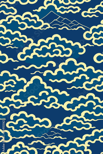 A collection of backgrounds with cloud patterns in a modern style. These vibrant and richly colored designs create unique and eye-catching compositions. Perfect for adding text and creating stylish vi