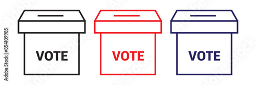 vector set of vote  for voting