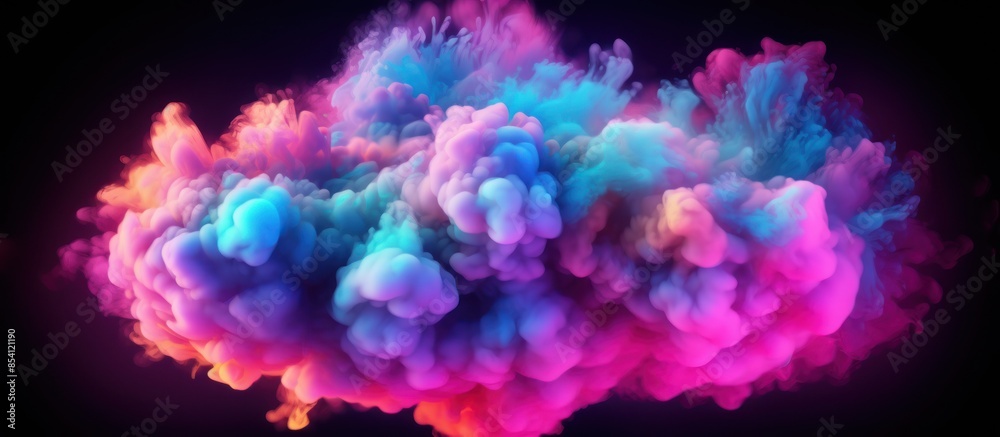 Fototapeta premium Abstract Colorful Smoke Explosion