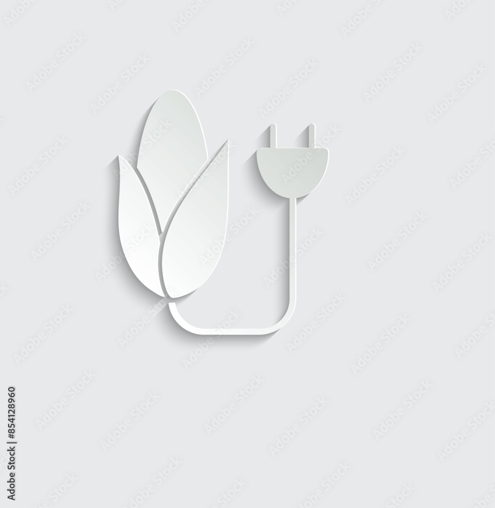 corn energy icon vector eco bio energy corn energy icon vector eco bio energy