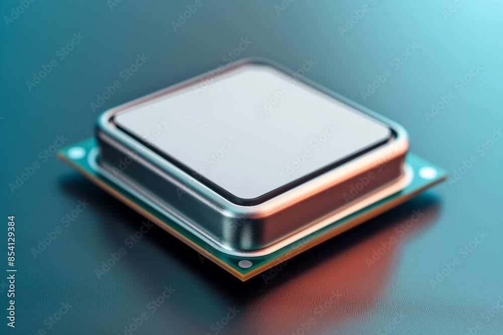 A revolutionary white computer chip rests on a metallic base, hinting at a future of dramatically faster CPUs.
A revolutionary white computer chip rests on a metallic base, hinting at a future of dramatically faster CPUs.