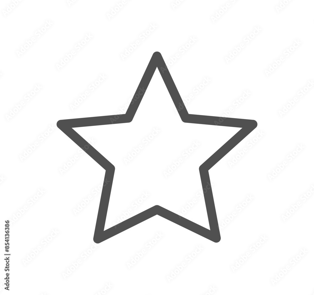 Star related icon outline and linear vector.
Star related icon outline and linear vector.