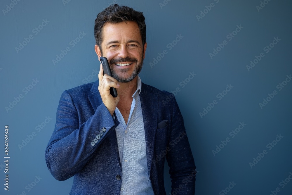 Homme avec téléphone mobile Homme avec téléphone mobile