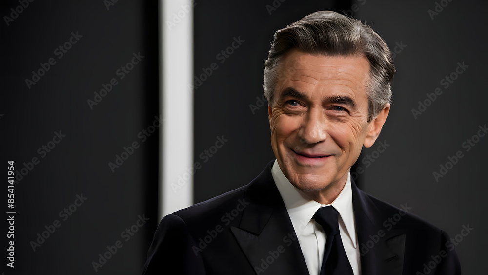 A middle-aged man, gray hair A middle-aged man, gray hair