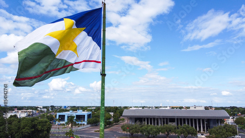 Palácio da Assembleia Legislativa de Roraima, praça do  Centro Cívico, na cidade de Boa Vista, capital do estado de Roraima, Amazônia, Brasil photo