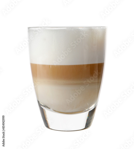 Aromatic coffee in glass isolated on white © New Africa