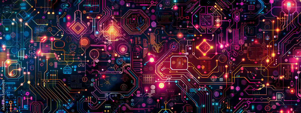 Nano-Circuitry: Abstract Tech Art Nano-Circuitry: Abstract Tech Art