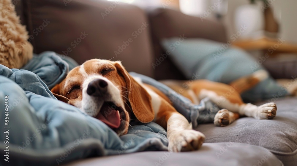 Fototapeta premium setter dog on a sofa