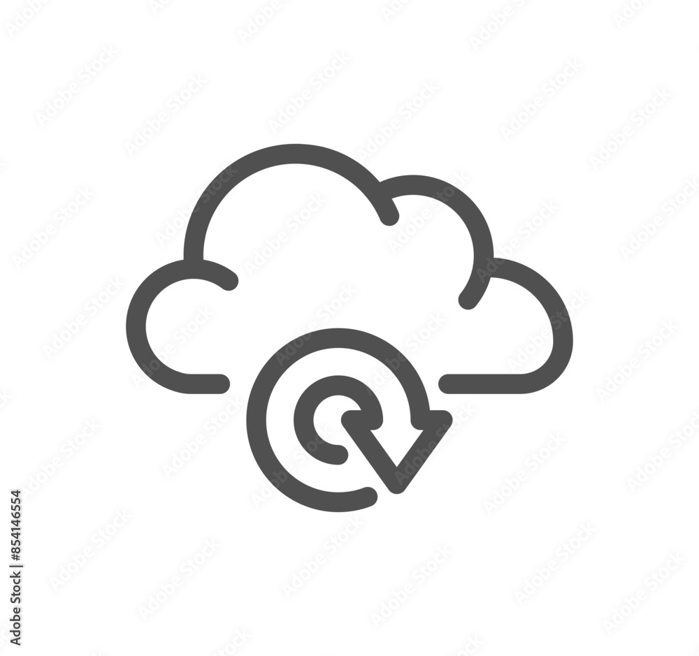 Data exchange related icon outline and linear vector.
