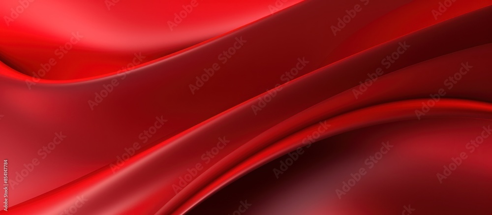 Abstract Red Waves: A Digital Artwork Abstract Red Waves: A Digital Artwork