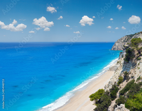 Fototapeta Naklejka Na Ścianę i Meble -  White Egremni beach (Lefkada, Greece)