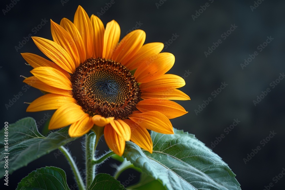 Obraz premium Close-up of a Vibrant Sunflower