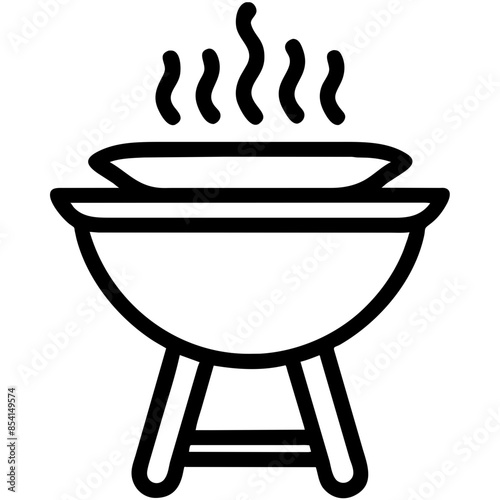 bbq grill Outline Icon