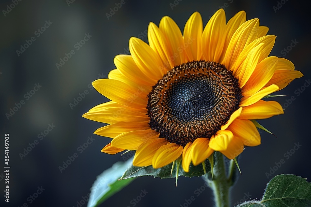 Obraz premium Close-Up of a Vibrant Sunflower