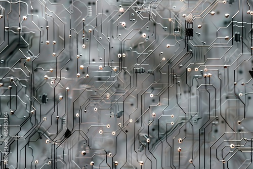 A texture that looks like a network of interconnected digital circuits photo