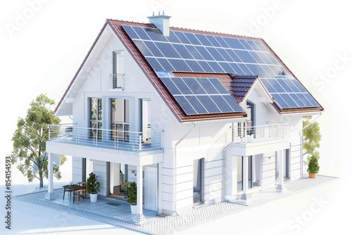 Renewable Energy Solution for Modern Homes Generative AI © Paul