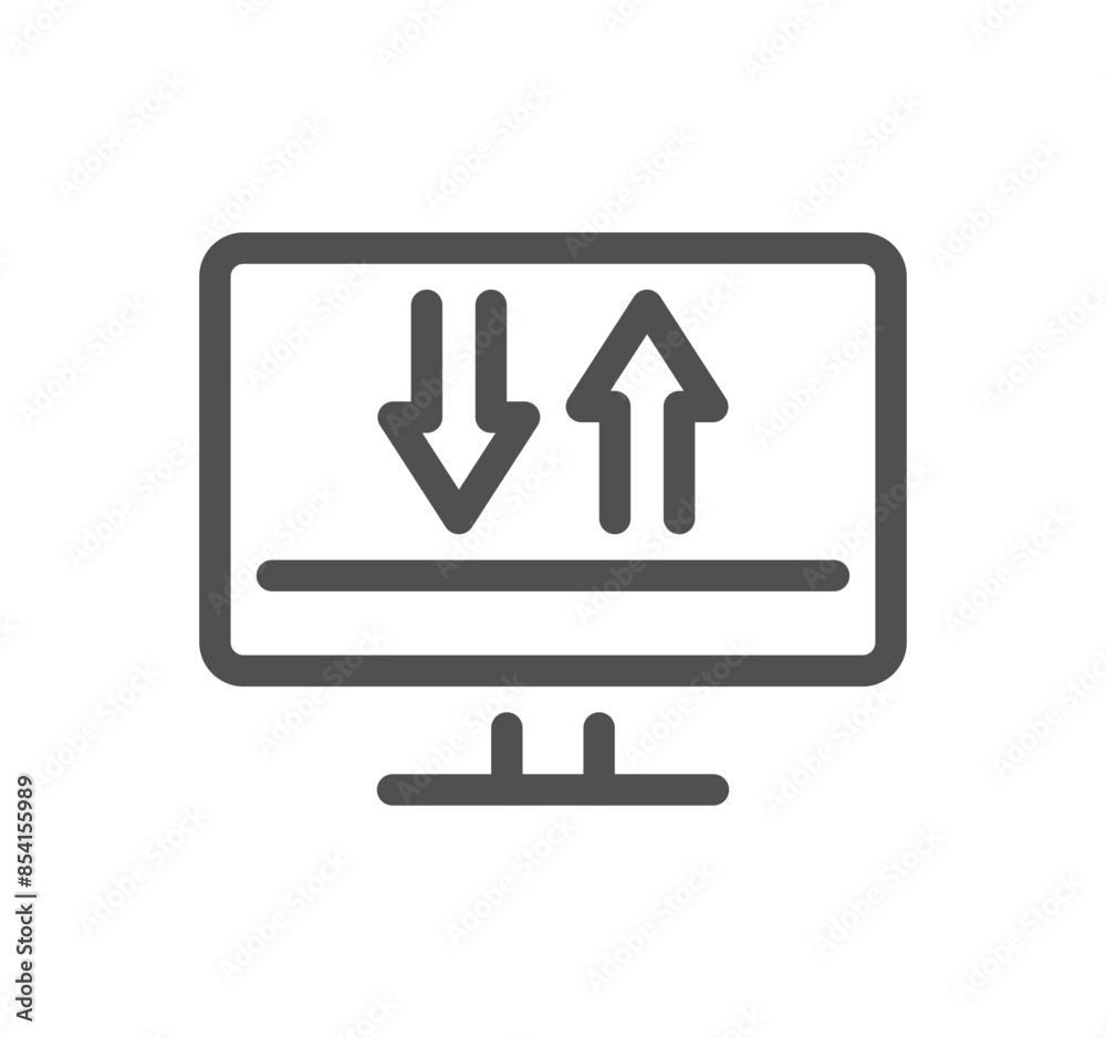 Data exchange related icon outline and linear vector.
Data exchange related icon outline and linear vector.