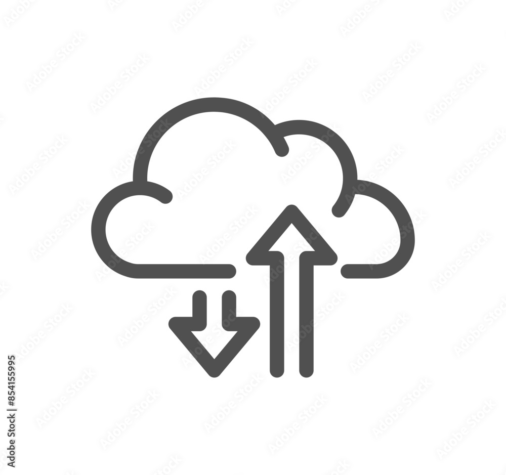Data exchange related icon outline and linear vector.
Data exchange related icon outline and linear vector.