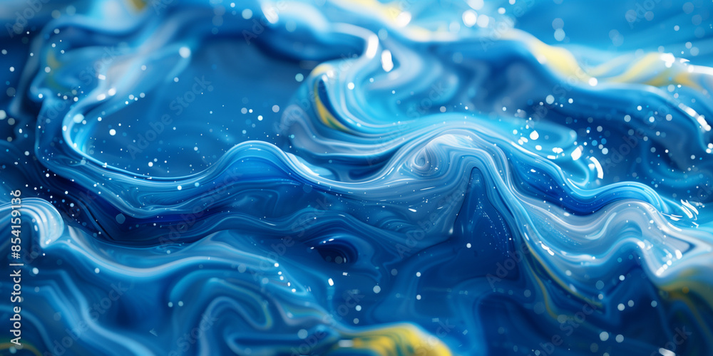 Abstract painting depicts a vibrant swirl background Abstract painting depicts a vibrant swirl background