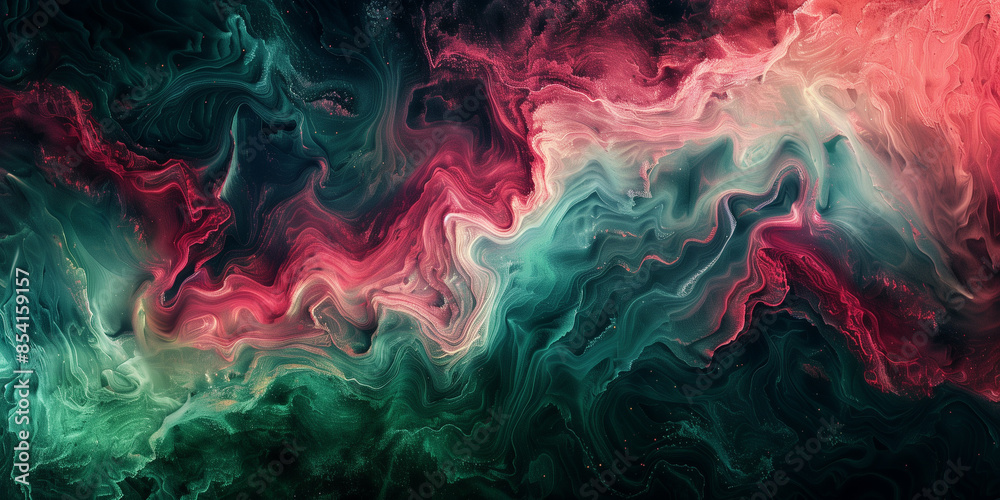 Abstract painting depicts a vibrant swirl background Abstract painting depicts a vibrant swirl background