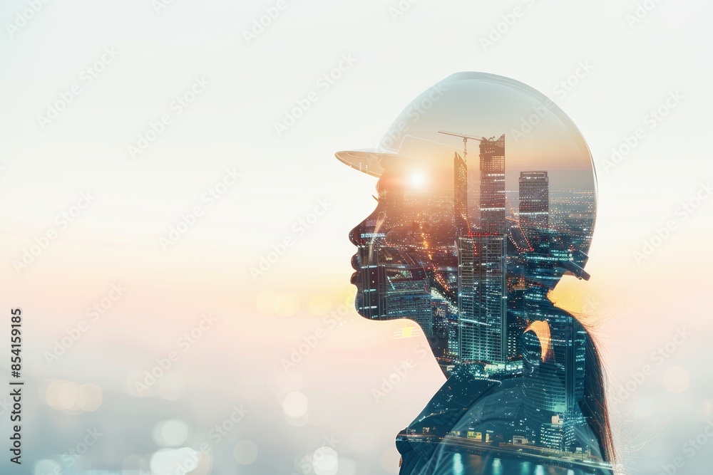 Construction Site at Sunset Generative AI Construction Site at Sunset Generative AI