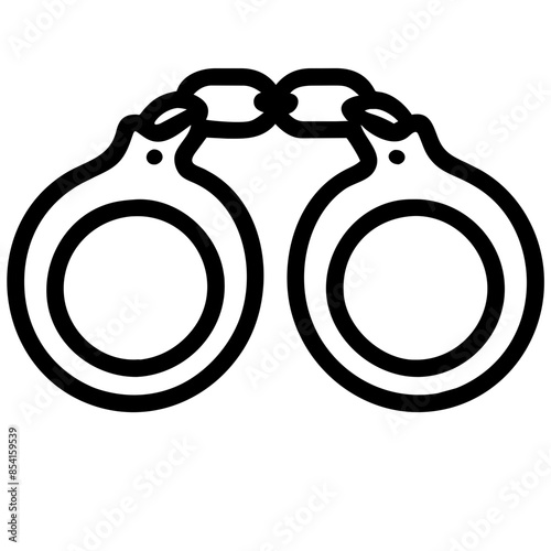 handcuffs Outline Icon