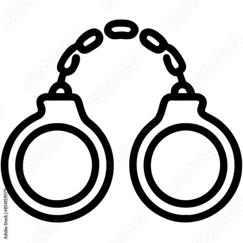 handcuffs Outline Icon