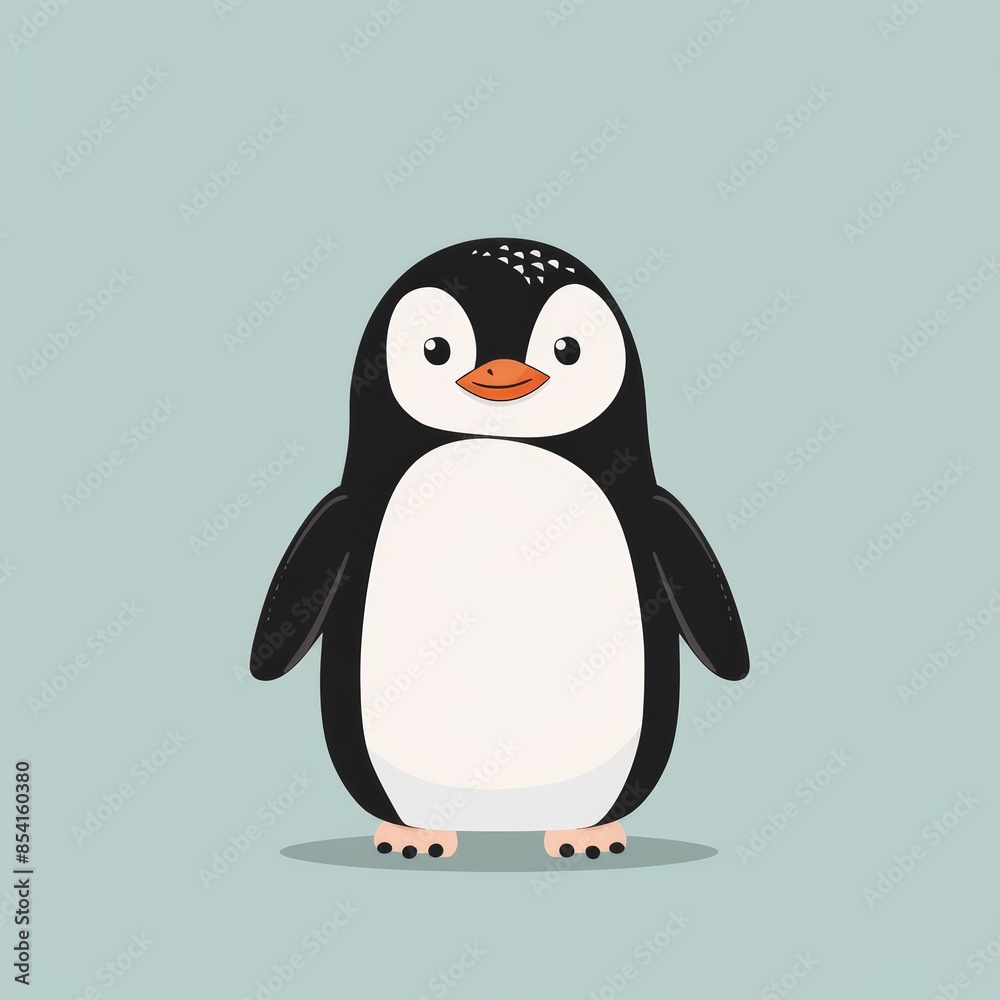 Adorable Penguin Illustration for Awareness Day Background Generative AI Adorable Penguin Illustration for Awareness Day Background Generative AI