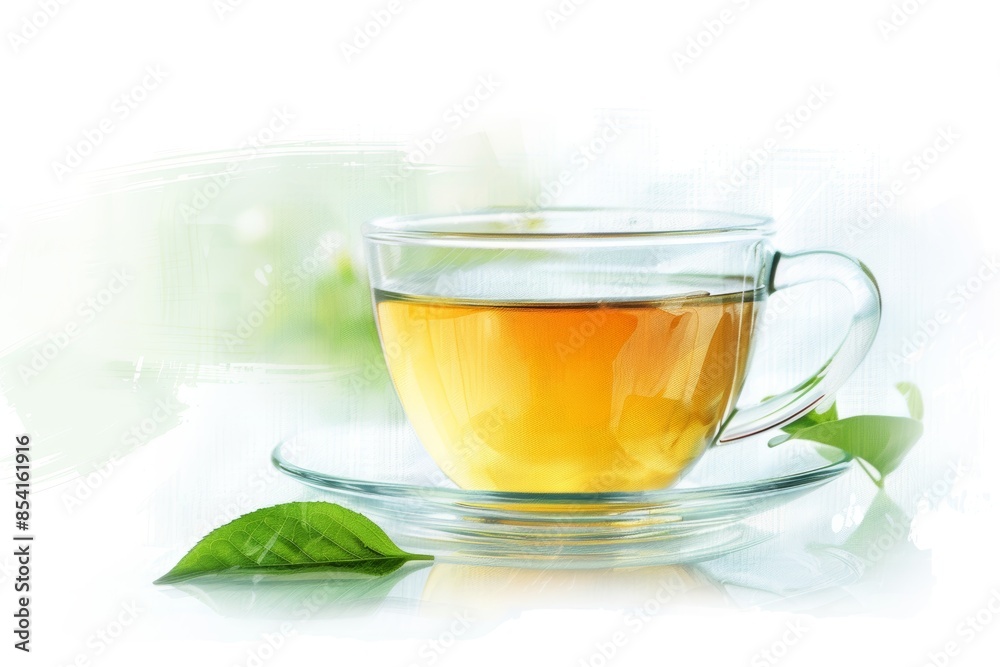 Cozy Morning Routine with Steaming Hot Tea Generative AI Cozy Morning Routine with Steaming Hot Tea Generative AI