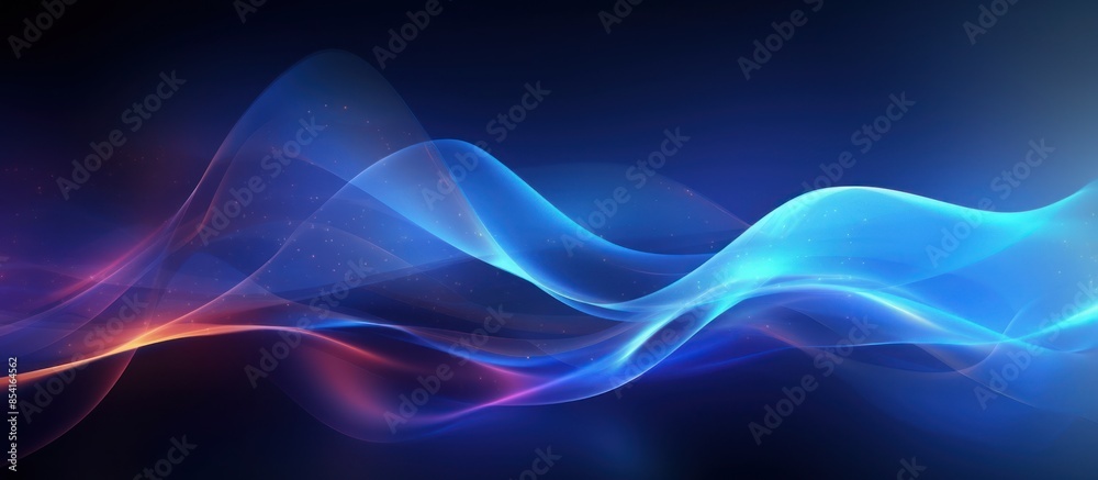 Abstract Blue and Red Wavy Lines Abstract Blue and Red Wavy Lines